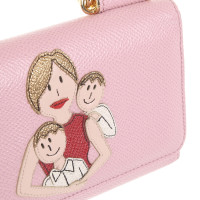 Dolce & Gabbana Leather pouch in rose