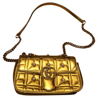 Gucci Marmont Bag aus Leder in Gold