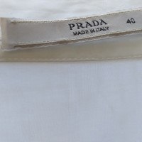 Prada Vestito in Cotone in Bianco