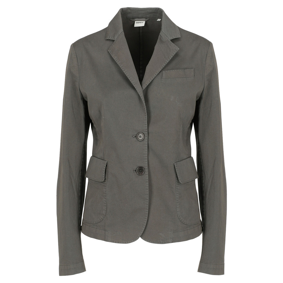 Aspesi Blazer en Coton en Gris