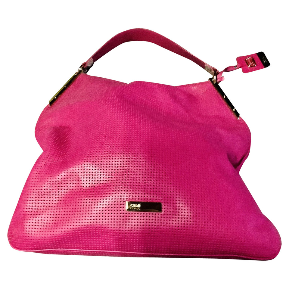 Just Cavalli Handbag Leather in Fuchsia