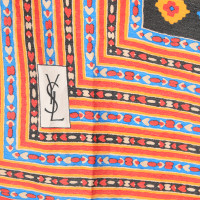 Yves Saint Laurent Kleurrijke zijden sjaal