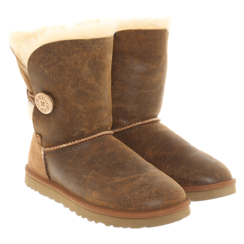 Ugg Australia Boots Leather in Ochre