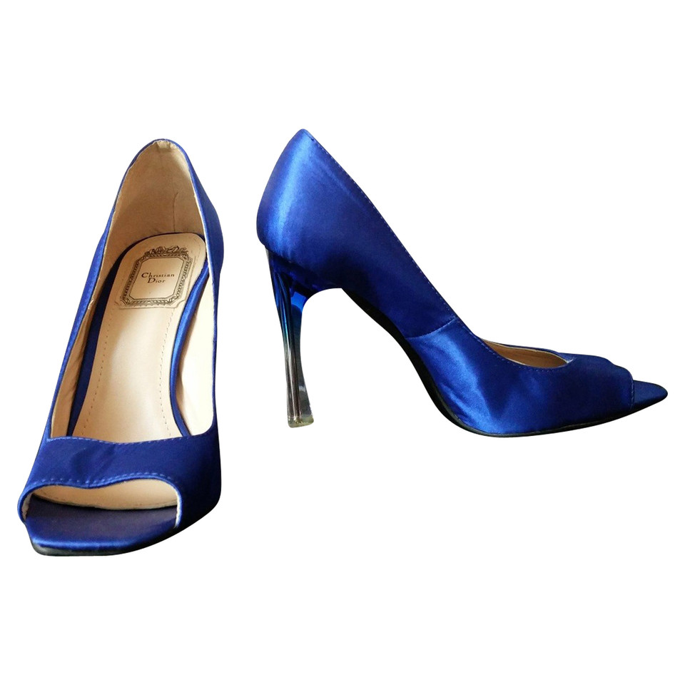Christian Dior Peeptoes in blauw
