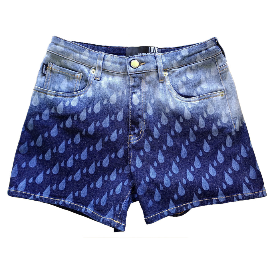 Moschino Love Shorts aus Jeansstoff in Blau