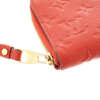 Louis Vuitton Zippy Portemonnaie Leather in Red