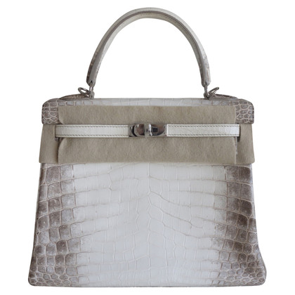 Hermès Kelly Bag aus Leder in Weiß