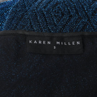 Karen Millen Jupe en bleu / noir