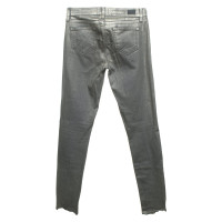 Paige Jeans Skinny Jeans in grigio / oro