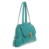 Calvin Klein Handbag Leather in Turquoise