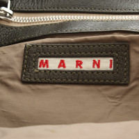 Marni Handtasche aus Leder in Khaki