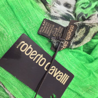 Roberto Cavalli Fluo sciarpa verde