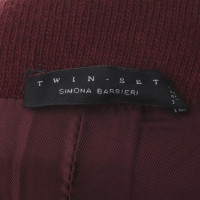 Twin Set Simona Barbieri manteau tricoté avec motif