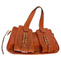 Rena Lange Clutch Bag Leather in Orange