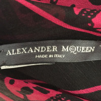 Alexander McQueen Foulard en soie avec imprimé