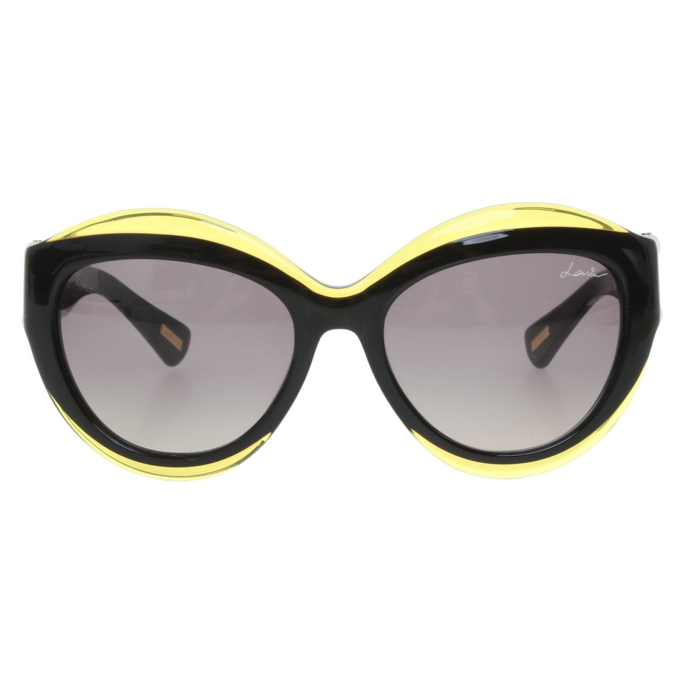 Lanvin Sonnenbrille in Schwarz/Gelb