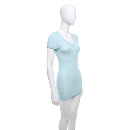 Rosa Cashmere T-shirt in turquoise