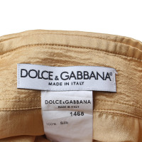 Dolce & Gabbana camicetta di seta in oro
