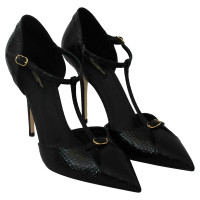 Dolce & Gabbana Pumps/Peeptoes en Cuir en Noir