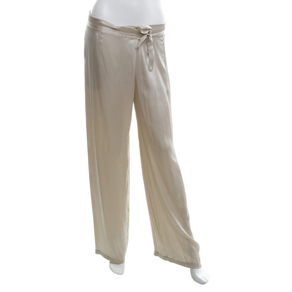 P.A.R.O.S.H. Silk trousers in champagne