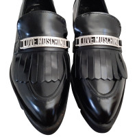 Moschino Love Slippers/Ballerinas Leather in Black