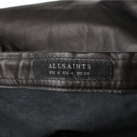All Saints Skirt Leather in Brown