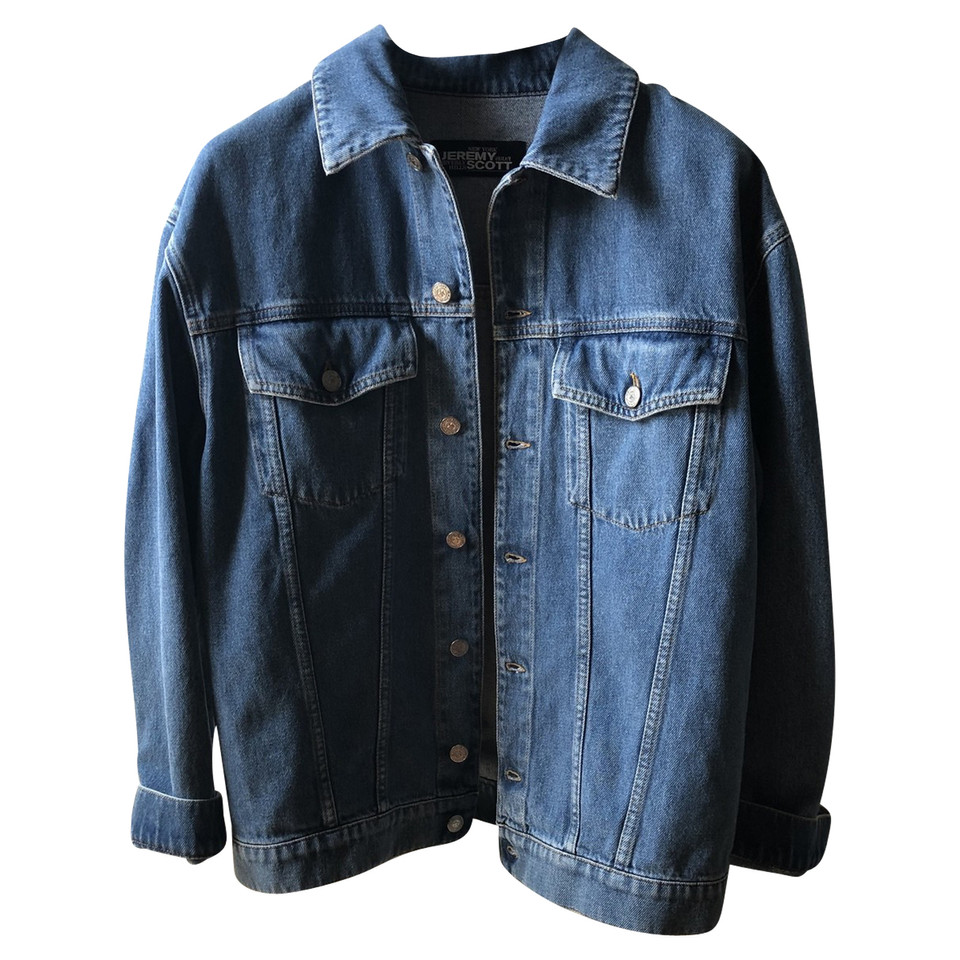 Jeremy Scott Jacket/Coat Cotton in Blue