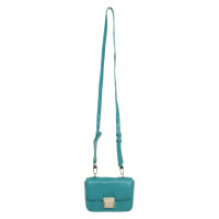 Aigner Shoulder bag Leather in Turquoise