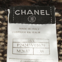 Chanel Cardigan in cream / dark brown