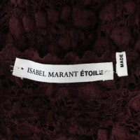 Isabel Marant Etoile Spitzenkleid in Bordeaux