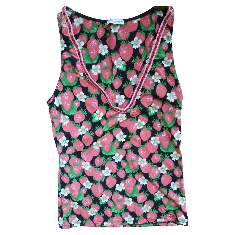 Dolce & Gabbana Shirt mit Erdbeerprint