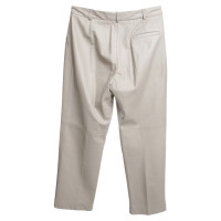 St. Emile Pantalon en cuir d'agneau beige