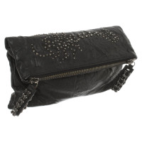 Thomas Wylde Clutch Leer in Zwart