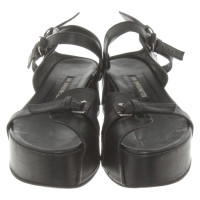 Ann Demeulemeester Platform sandals in black