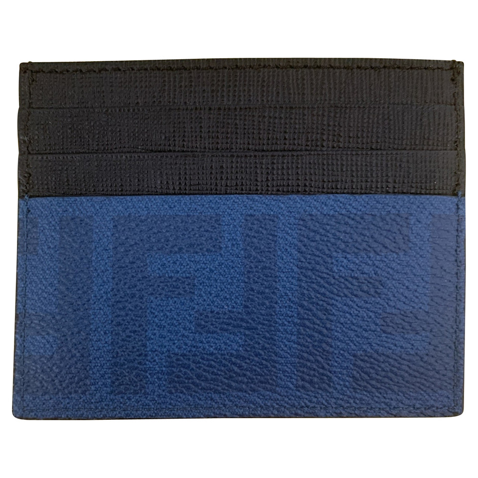 Fendi Täschchen/Portemonnaie aus Canvas in Blau