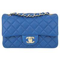 Chanel Classic Flap Bag New Mini in Pelle in Blu