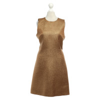 Victoria By Victoria Beckham Gold colored shift dress