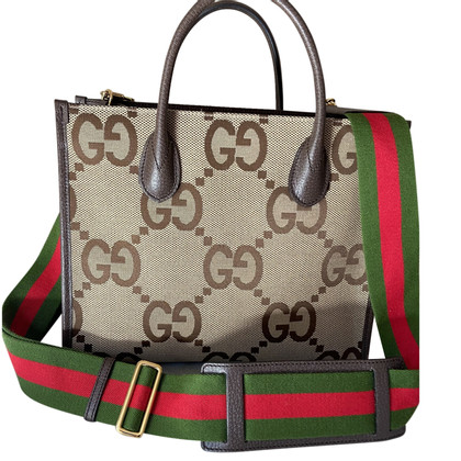 Gucci Tote bag Leather in Beige