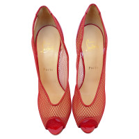 Christian Louboutin Peeptoes met netwerk