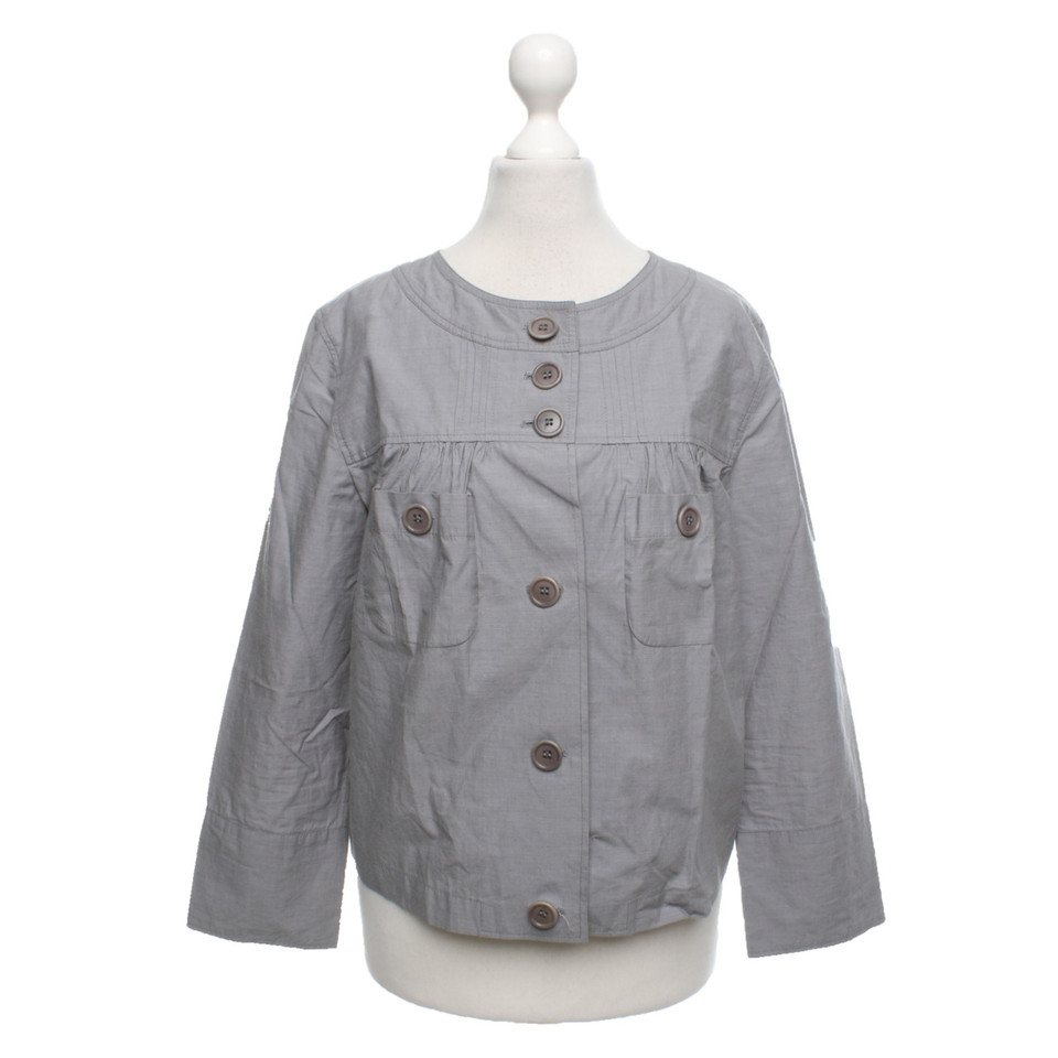 Aspesi Jacke/Mantel aus Baumwolle in Grau