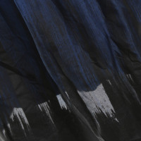 Reiss Zijden rok in blauw / zwart