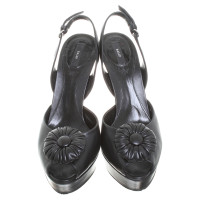 Bally Platform peep-toes in black