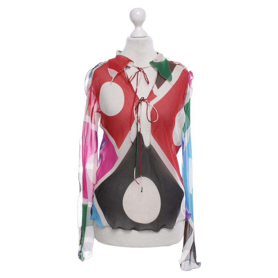 Fendi Multicolored Silk-top