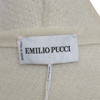 Emilio Pucci Cape à capuche à la crème