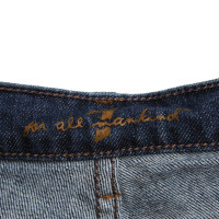 7 For All Mankind Used-Look Jeans in Blau