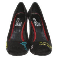 Moschino Love Pumps/Peeptoes in Zwart