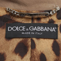 Dolce & Gabbana Hemdbluse aus Veloursleder