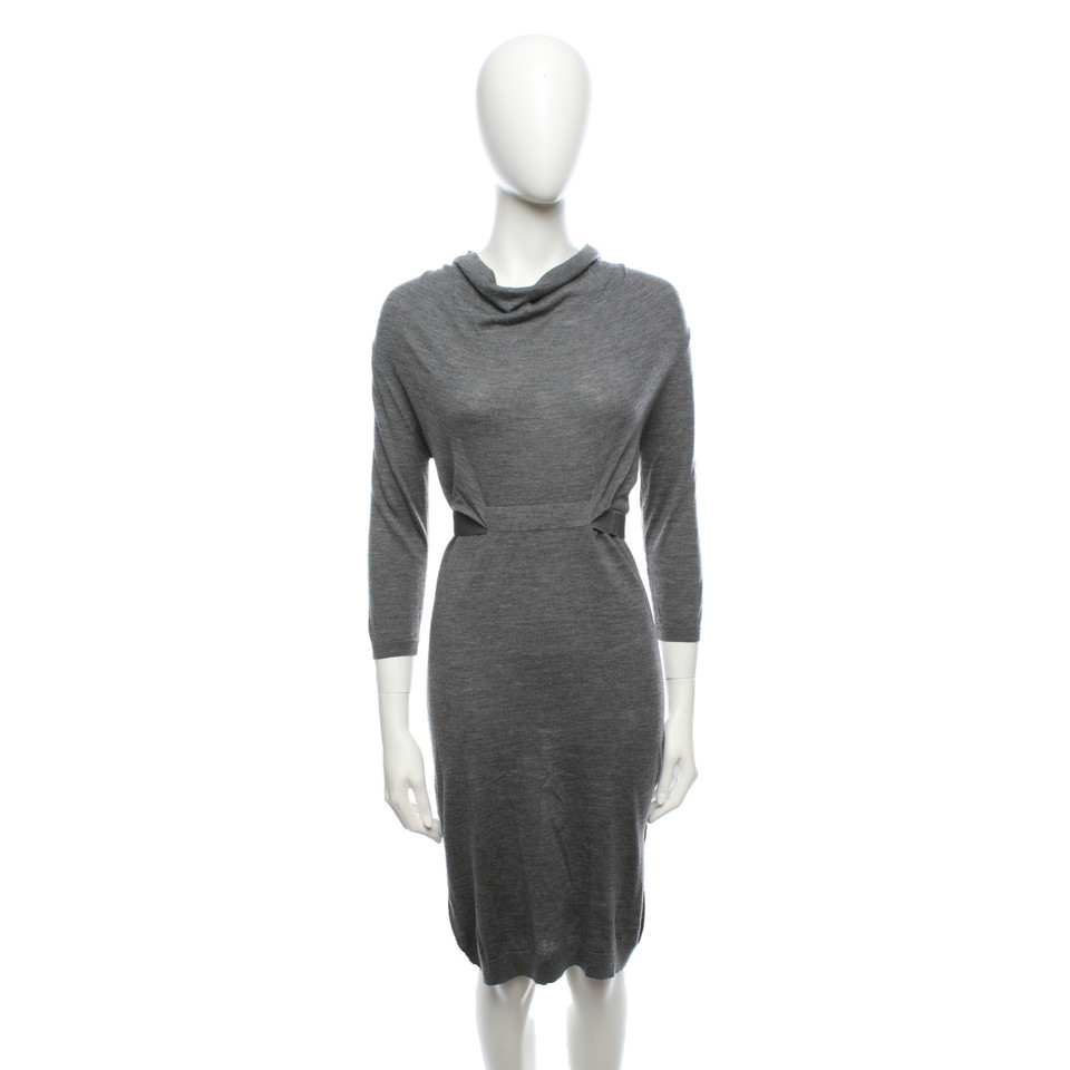 Cos Kleid aus Wolle in Grau