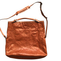 Moncler Shoulder bag Leather in Orange