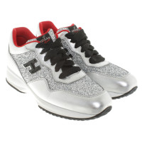 Hogan Silver colored sneakers